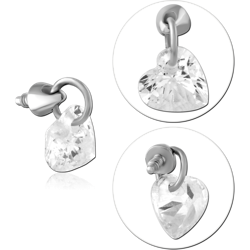 SURGICAL STEEL GRADE 316L JEWELED MICRO ATTACHMENT FOR 1.2MM INTERNALLY THREADED PINS