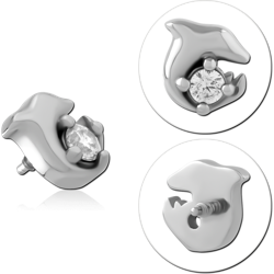 SURGICAL STEEL GRADE 316L JEWELED MICRO ATTACHMENT FOR 1.2MM INTERNALLY THREADED PINS