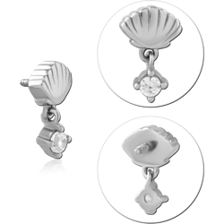 SURGICAL STEEL GRADE 316L JEWELED MICRO ATTACHMENT FOR 1.2MM INTERNALLY THREADED PINS