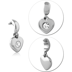 SURGICAL STEEL GRADE 316L JEWELED MICRO ATTACHMENT FOR 1.2MM INTERNALLY THREADED PINS
