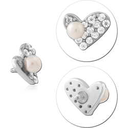 SURGICAL STEEL GRADE 316L JEWELED MICRO ATTACHMENT FOR 1.2MM INTERNALLY THREADED PINS