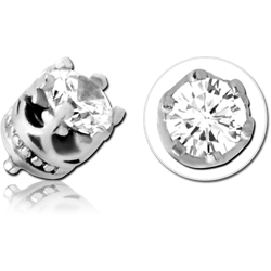 SURGICAL STEEL GRADE 316L JEWELED MICRO ATTACHMENT FOR 1.2MM INTERNALLY THREADED PINS