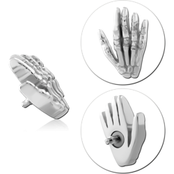 SURGICAL STEEL GRADE 316L MICRO ATTACHMENT FOR 1.2MM INTERNALLY THREADED PINS - HALLOWEEN