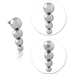 SURGICAL STEEL GRADE 316L MICRO BALL ATTACHMENT FOR 1.2MM INTERNALLY THREADED PINS