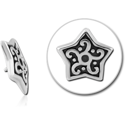 SURGICAL STEEL GRADE 316L MICRO ATTACHMENT FOR 1.2MM INTERNALLY THREADED PINS-STAR