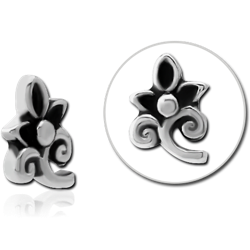 SURGICAL STEEL GRADE 316L MICRO ATTACHMENT FOR 1.2MM INTERNALLY THREADED PINS-FLOWER