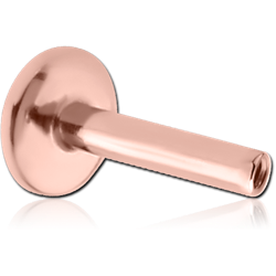 ROSE GOLD PVD COATED SURGICAL STEEL GRADE 316L INTERNALLY THREADED MICRO LABRET PIN
