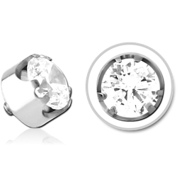 TITANIUM ALLOY MICRO JEWELED ATTACHMENT FOR 1.2MM INTERNALLY THREADED PINS -CROWN