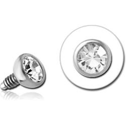 TITANIUM ALLOY CRYSTAL VALUE JEWELED MICRO BALL FOR 1.2MM INTERNALLY THREADED PINS