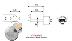TITANIUM ALLOY INTERNALLY THREADED MICRO LABRET PIN FOR 0.9 MM THREAD