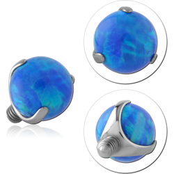 TITANIUM ALLOY MICRO JEWELED ATTACHMENT FOR 1.6MM INTERNALLY THREADED PINS