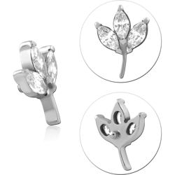 TITANIUM ALLOY JEWELED MICRO ATTACHMENT FOR 1.2MM INTERNALLY THREADED PINS-KITE