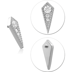 TITANIUM ALLOY JEWELED MICRO ATTACHMENT FOR 1.2MM INTERNALLY THREADED PINS-KITE