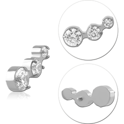 TITANIUM ALLOY JEWELED MICRO ATTACHMENT FOR 1.2MM INTERNALLY THREADED PINS-KITE