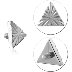 TITANIUM ALLOY MICRO ATTACHMENT FOR 1.2 MM INTERNALLY THREADED PINS-RIDGED TRIANGLE