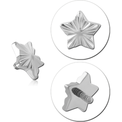 TITANIUM ALLOY MICRO ATTACHMENT FOR 1.2 MM INTERNALLY THREADED PINS-RIDGED STAR
