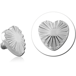 TITANIUM ALLOY MICRO ATTACHMENT FOR 1.2 MM INTERNALLY THREADED PINS-RIDGED HEART
