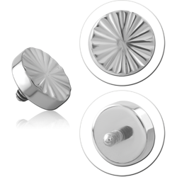 TITANIUM ALLOY MICRO ATTACHMENT FOR 1.2 MM INTERNALLY THREADED PINS-RIDGE ROUND