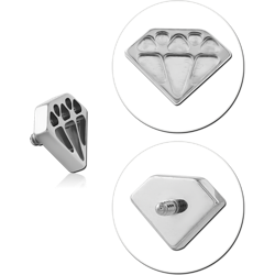 TITANIUM ALLOY MICRO ATTACHMENT FOR 1.2 MM INTERNALLY THREADED PINS-TEXTURED DIAMOND