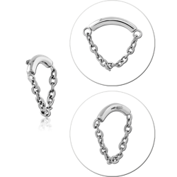 TITANIUM ALLOY MICRO ATTACHMENT FOR 1.2 MM INTERNALLY THREADED PINS WITH CHAIN