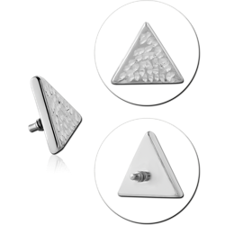 TITANIUM ALLOY MICRO ATTACHMENT FOR 1.2 MM INTERNALLY THREADED PINS - TRIANGLE