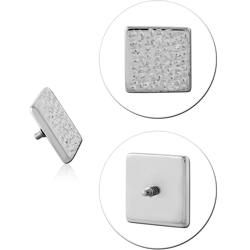 TITANIUM ALLOY MICRO ATTACHMENT FOR 1.2 MM INTERNALLY THREADED PINS - RECTANGLE