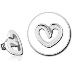 14 KARAT GOLD WHITE FOR 1.2MM INTERNALLY THREADED PINS