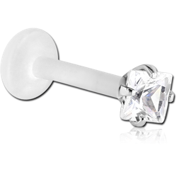 BIOFLEX® INTERNAL LABRET WITH JEWELED SURGICAL STEEL GRADE 316L ATTACHMENT