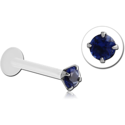 BIOFLEX® INTERNAL LABRET WITH JEWELED SURGICAL STEEL GRADE 316L ATTACHMENT