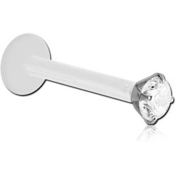 BIOFLEX® INTERNAL LABRET WITH SURGICAL STEEL GRADE 316L JEWELED ROUND ATTACHMENT