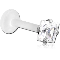 BIOFLEX® INTERNAL LABRET WITH PRONG SET STAR JEWEL ATTACHMENT