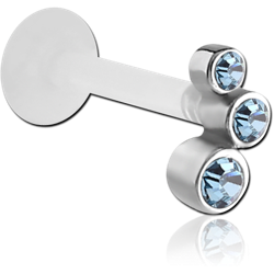 BIOFLEX® INTERNAL LABRET WITH JEWELED SURGICAL STEEL GRADE 316L ATTACHMENT