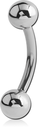 STERILE SURGICAL STEEL GRADE 316L INTERNALLY THREADED CURVED BARBELL