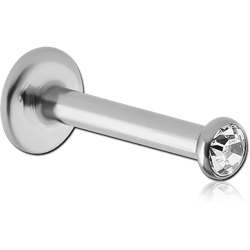 STERILE SURGICAL STEEL GRADE 316L INTERNALLY THREADED JEWELED LABRET