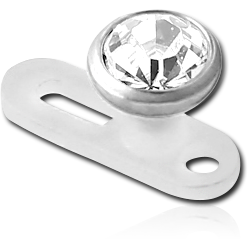 STERILE BIOFLEX INTERNALLY THREADED DERMAL ANCHOR WITH TITANIUM ALLOY JEWELED DISC