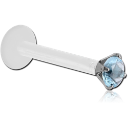 STERILE BIOFLEX INTERNAL LABRET WITH JEWELED SURGICAL STEEL GRADE 316L ATTACHMENT