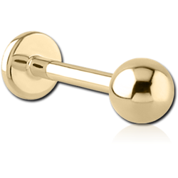 ZIRCON GOLD PVD COATED TITANIUM ALLOY INTERNALLY THREADED MICRO LABRET