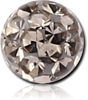 CLEAR EPOXY COATED VALUE CRYSTALINE JEWELED MICRO BALL