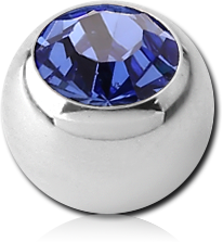 SURGICAL STEEL GRADE 316L VALUE CRYSTAL JEWELED BALL
