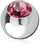 SURGICAL STEEL GRADE 316L OPTIMA CRYSTAL JEWELED MICRO BALL