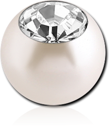 JEWELED ORGANIC SYNTHETIC PEARL