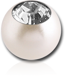 ORGANIC SYNTHETIC PEARL JEWELED BALL