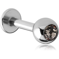 SURGICAL STEEL GRADE 316L JEWELED LABRET