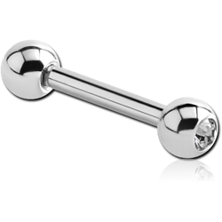 SURGICAL STEEL GRADE 316L OPTIMA CRYSTAL MICRO BARBELL