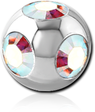 SURGICAL STEEL GRADE 316L MULTI JEWELED MICRO BALL