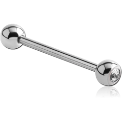 TITANIUM ALLOY JEWELED BARBELL