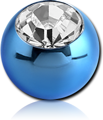 ANODISED TITANIUM ALLOY JEWELED MICRO BALL