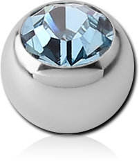 TITANIUM ALLOY OPTIMA CRYSTAL JEWELED MICRO BALL