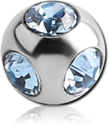 TITANIUM ALLOY  MULTI VALUE JEWELED MICRO BALL