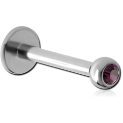 TITANIUM ALLOY PREMIUM CRYSTAL JEWELED MICRO LABRET